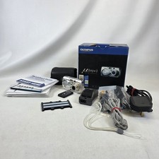 Vintage Olympus Mju U 300 Digital Compact Camera 3.2MP Silver 3x Zoom