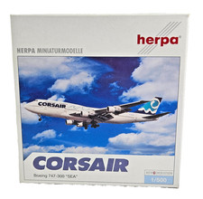 Corsair Boeing 747-300 Herpa Diecast Plane Model Art No.505970 Scale 1:500 Boxed