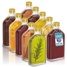 HEFTMAN Glass Flask Bottles