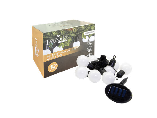 Pagoda solar festoon lighting - solar,