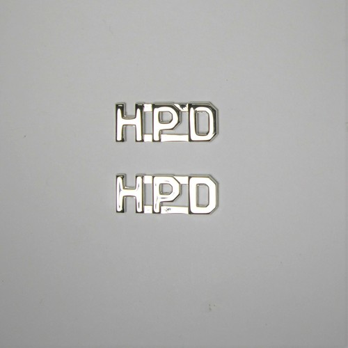 Hpd silver police collar - hpd-,