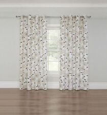 Leaf Print Curtains Lined