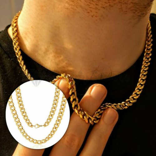 5mm curb mens necklace - 5mm, silver