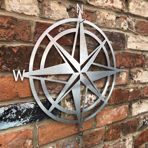 Steel compass sign metal - compass, home