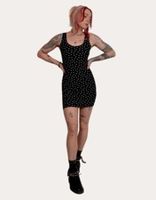 Punk Star Mini Dress Black