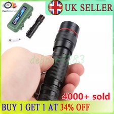 1200000LM USB Rechargeable LED Flashlight Super Bright Torch Tactical Lamp UK🔥