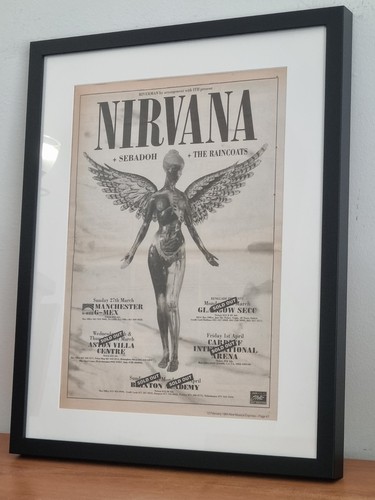 Nirvana original framed promo - original,