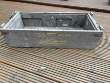 RAF WW2 Pathfinder Reconnaissance Flare Wooden Ammo Box Dated 1943
