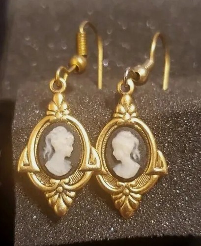 Cameo earrings art deco - ⭐cameo,