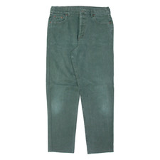 MISHMASH Mens Jeans Green Regular Straight W36 L30