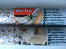 2 x STICKY BACK PLASTIC D-C-FIX 2mx67cm BROWN SPECKLE SELF ADHESIVE VINYL FILM
