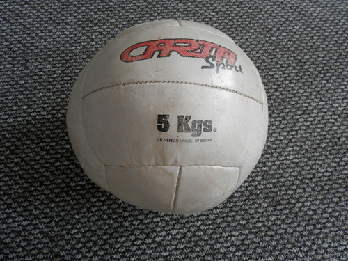 Vintage leather panelled 5kg - vintage,