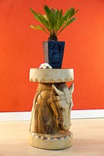 Side table Stool Horse Flower