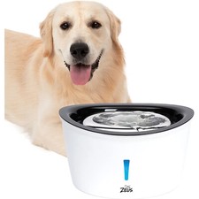 Zeus Pet Stainless Steel 6L Dog Drinking Fountain Water Bowl Dispenser
