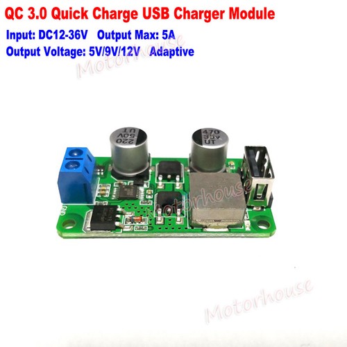 Qc3 12v usb fast - 5a, qc3.0