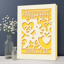 Personalised Anniversary Card