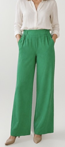 Zara wide leg linen blend - wide,