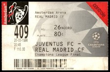 Ticket 1998 Juventus vs. Real