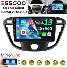 64GB Carplay Android 14 Car Stereo GPS Head Unit For Ford Transit Custom 2012-21