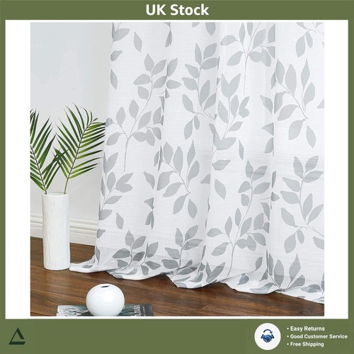 Elegant leaf print sheer voile - elegant,