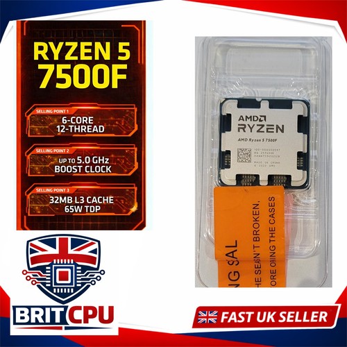 Amd ryzen 7500f used - 7500f, 5.0