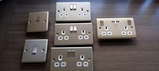 3 X BG 13 AMP SOCKETS + USB 13 AMP SOCKET + LIGHT SWITCH + PHONE SOCKET GOLD