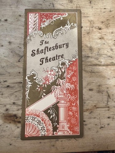 1898 shaftesbury theatre - shaftesbury,
