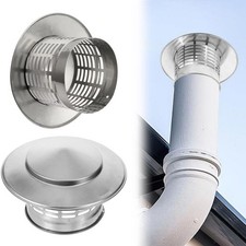 75-200mm Fireplace Chimney Caps Roof Cowl Stainles Steel TopHat Flue Rain Cover◈