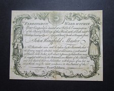 REPRO OF  1775 INVITATION TO THE WARD OF FARRINGTON  RE  THE WARDS POOR CHILDREN