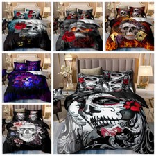 Skull Duvet Quilt Cover Set