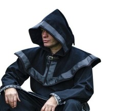 LARP Medieval Wool Hood Cowl