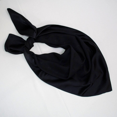 Aquascutum black mulberry silk