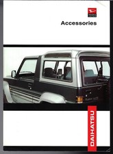 Daihatsu Fourtrak Accessories 1993-94 UK Market Foldout Sales Brochure