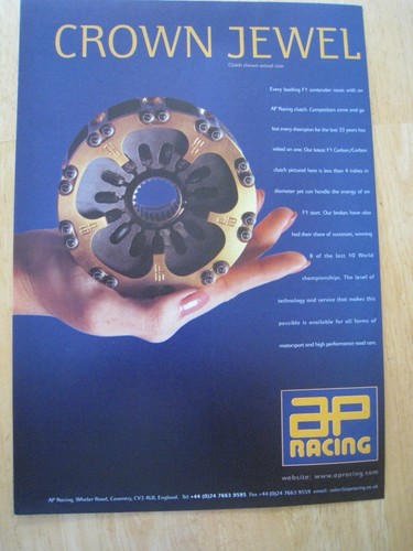 Racing crown jewel clutch - ap,