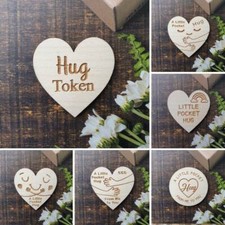 Pocket Hug Tokens Heart Hugs to Loved Ones Little Keepsake Gift Lockdown PLY 
