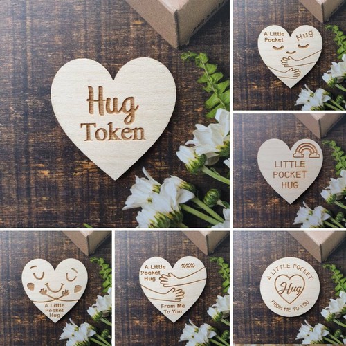 Pocket hug tokens heart hugs - pocket,
