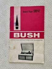 Bush Record Player  SRP 41 Original instructions Book
