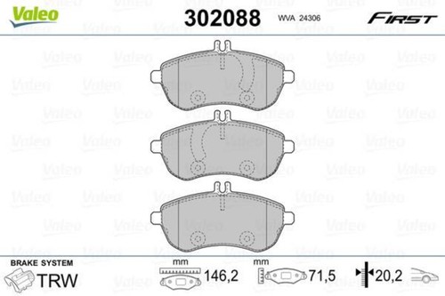 Front disc brake - front, pad