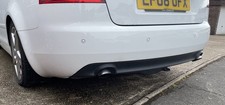Audi A4 Convertible Cabriolet B7 Rear Bumper With Sensors WHITE Good Condition