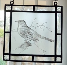 stained glass and hand painted