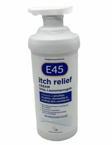 E45 itch relief cream 500g - relief,