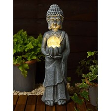 Stone Effect Standing Buddha