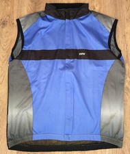 BMW Assos RARE mens Blue cycling windstopper vest gilet jersey size L