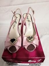 Mary G. Pink Leather peep toe