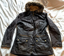 Barbour  - KELSALL, Wax Parka. Women's UK 12. BLACK.