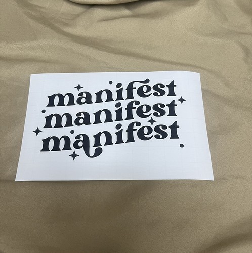 Manifest decal - manifest, (5"