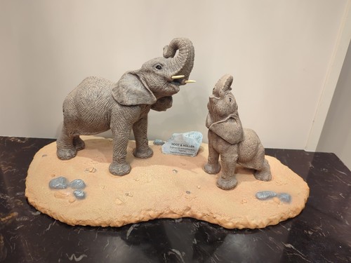 The herd elephants hoot - hoot, &