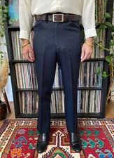 Vintage 1070s Navy Farah Trousers W32 / L28