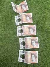 POLYMER  £10 NOTES  X 5