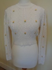 ZARA BRAND NEW CREAM LACY KNIT